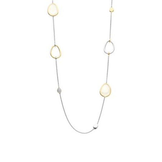 Ti Sento Two-Tone Long Station Necklace