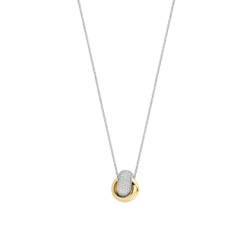 Ti Sento 18k Gold-Plated Crossover Necklace