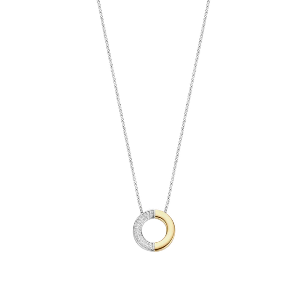 Ti Sento 18k Gold-Plated Contrast Pendant Necklace