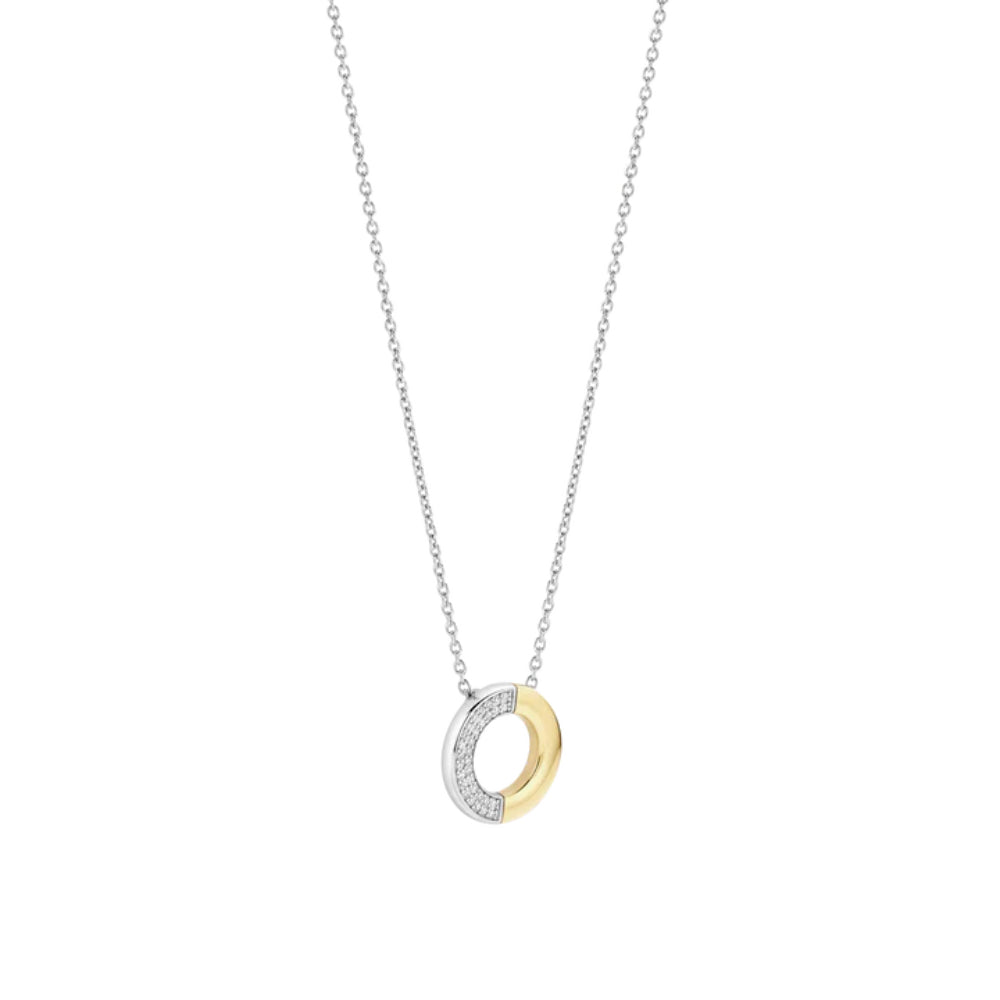 Ti Sento 18k Gold-Plated Contrast Pendant Necklace