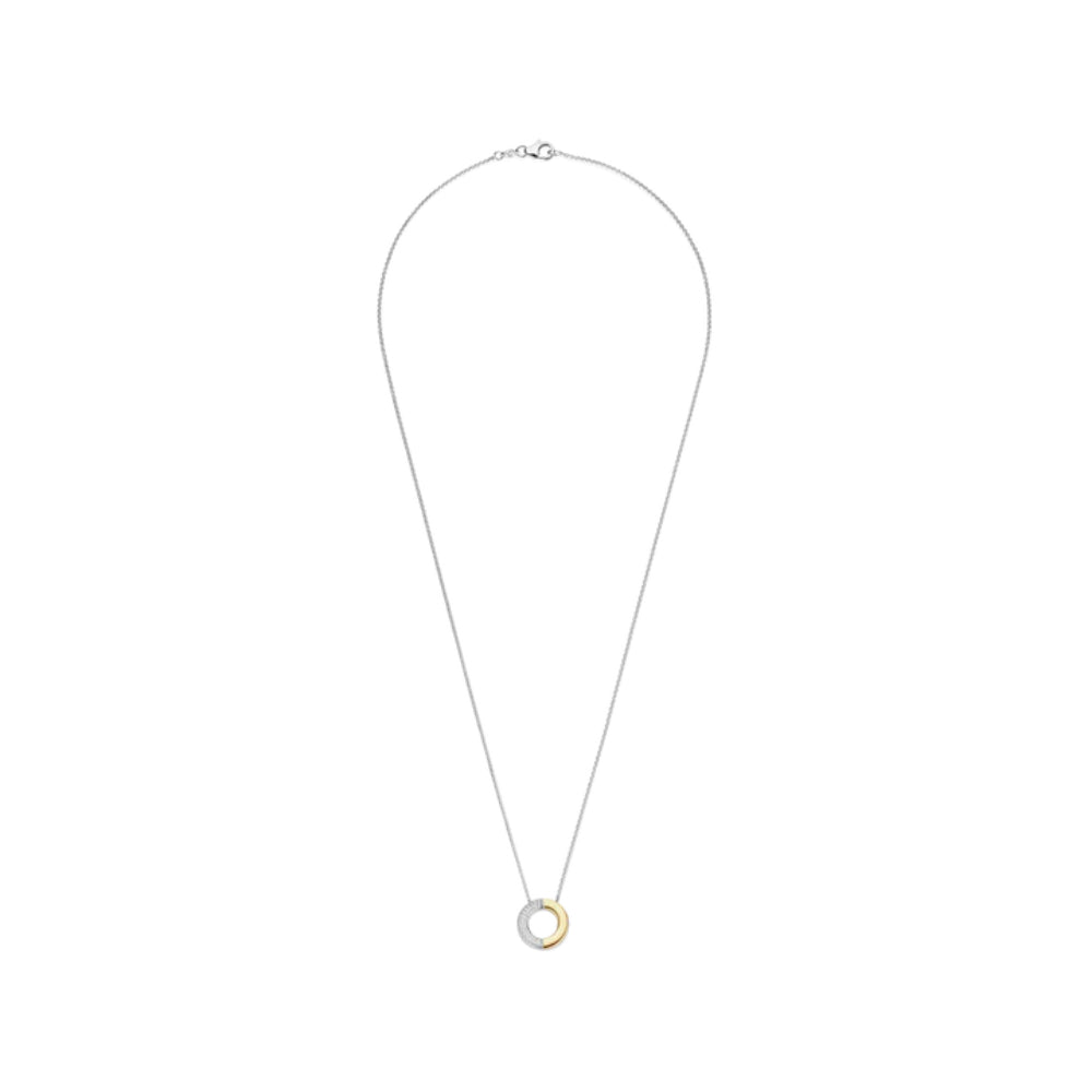 Ti Sento 18k Gold-Plated Contrast Pendant Necklace