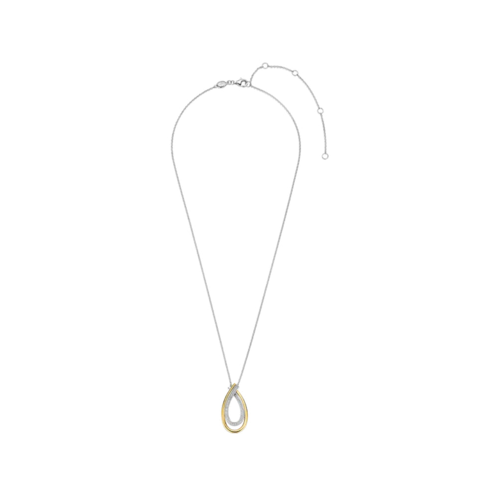 Ti Sento 18k Gold-Plated Pendant Necklace with Zirconia