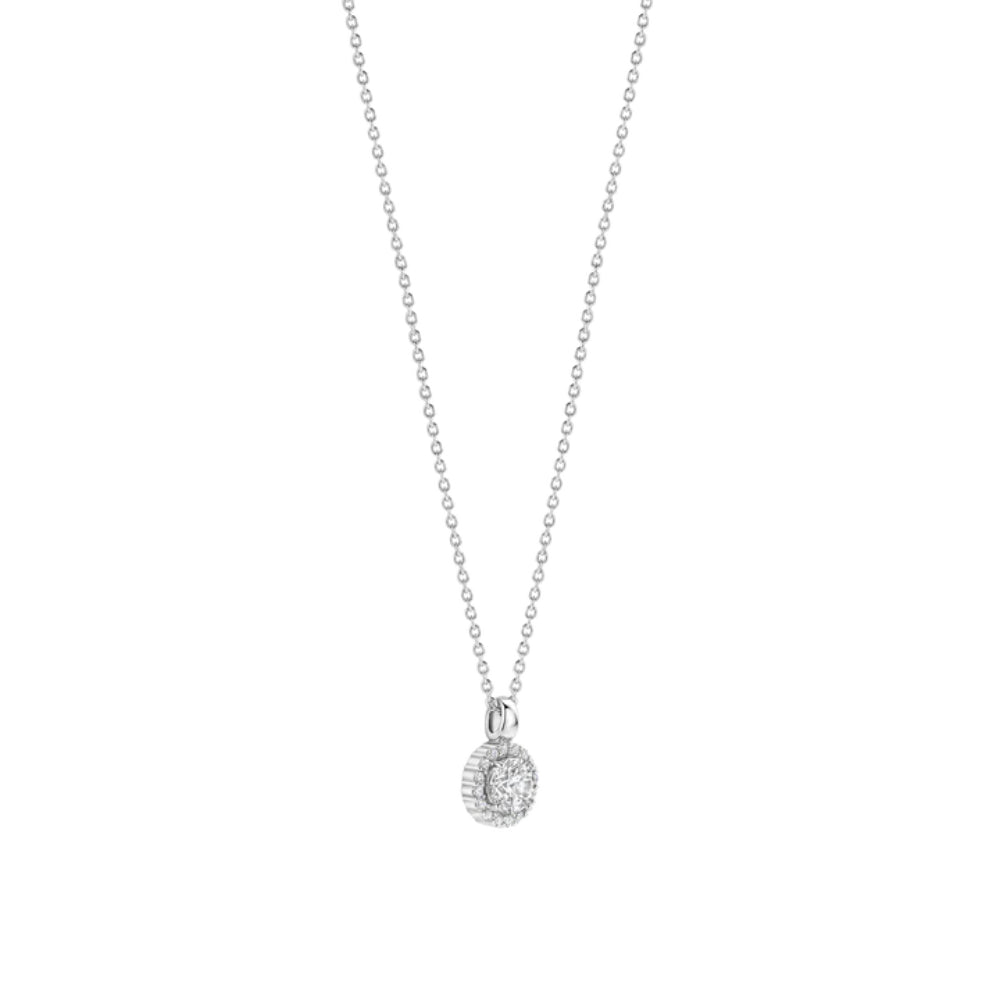 Ti Sento Sterling Silver Zirconia Pendant Necklace