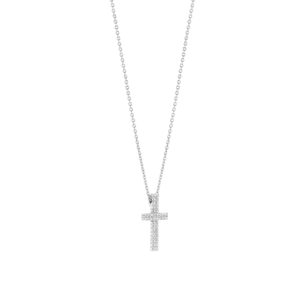 Ti Sento Sterling Silver Cross Pendant Necklace