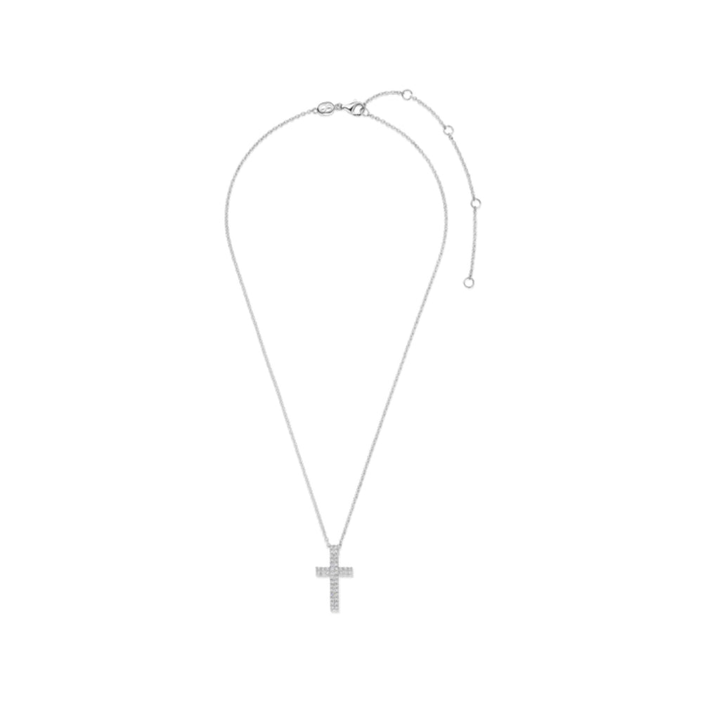 Ti Sento Sterling Silver Cross Pendant Necklace