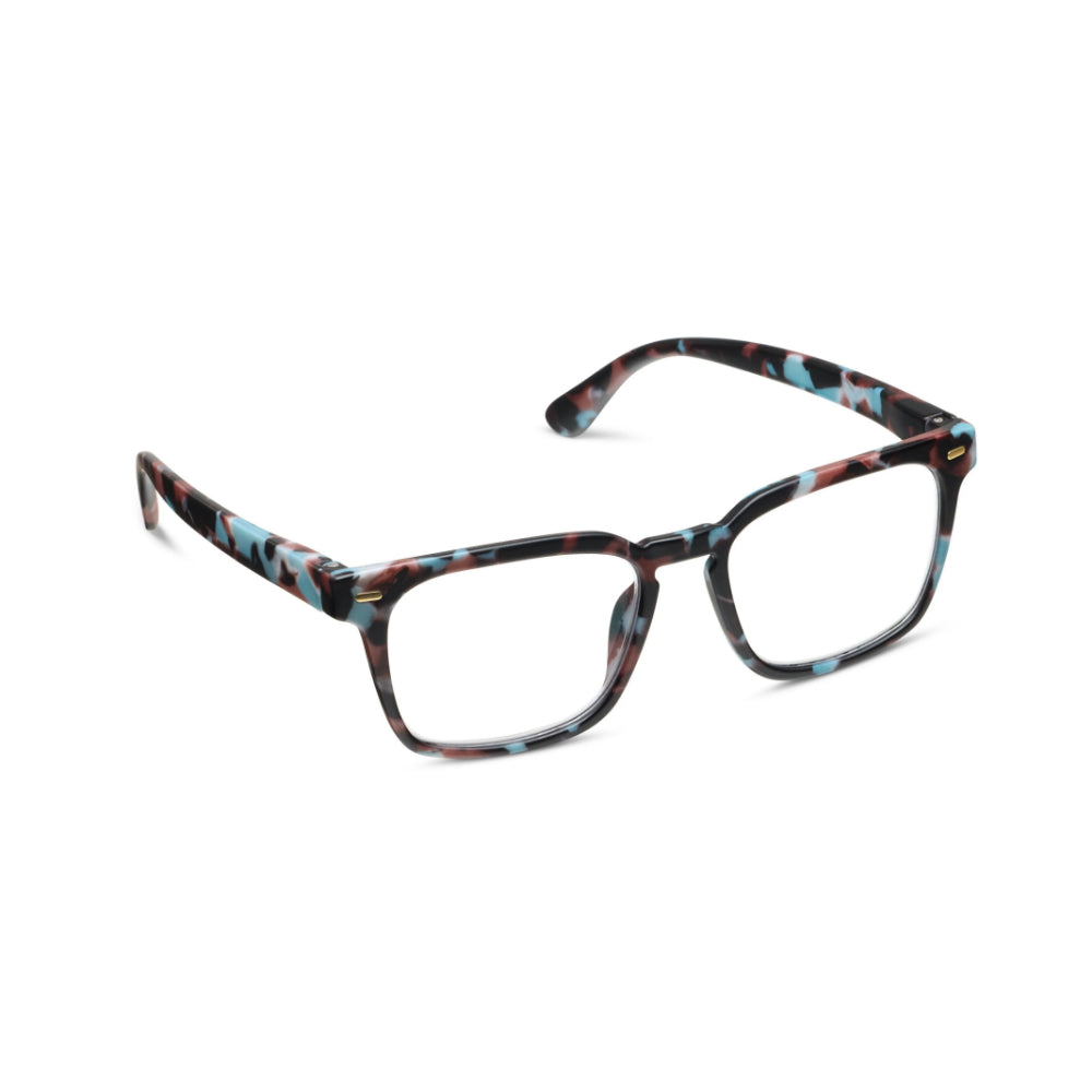 Peepers Blue Light Readers Jude - Light Blue Botanico