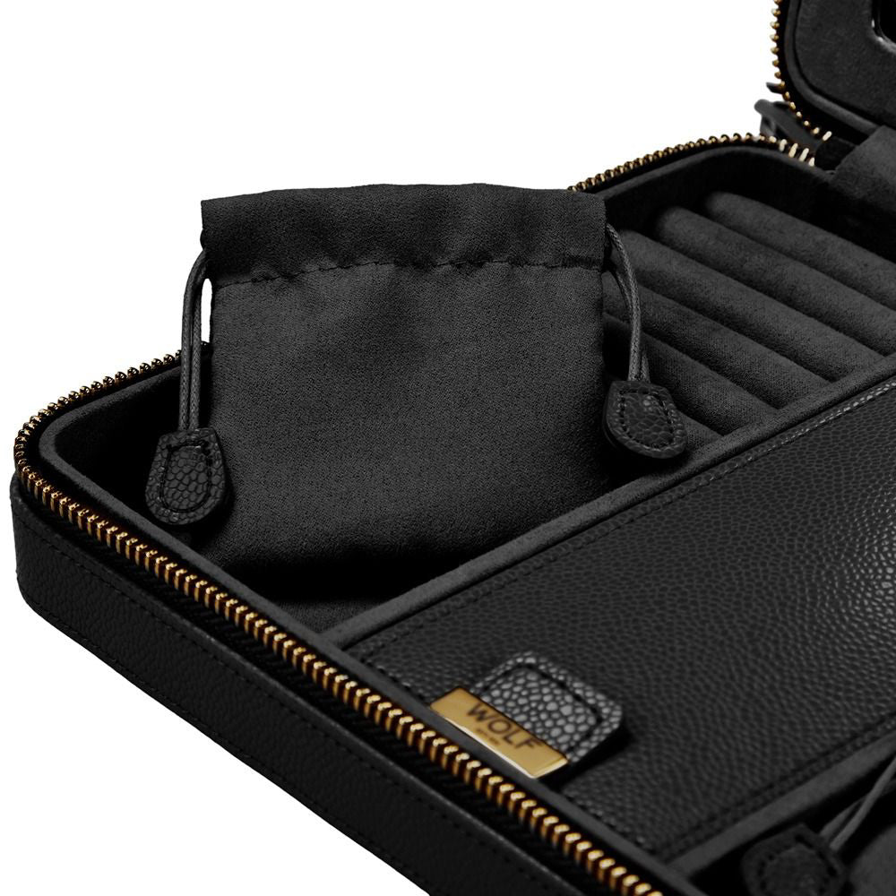 Wolf Lauren Large Zip Case - Black