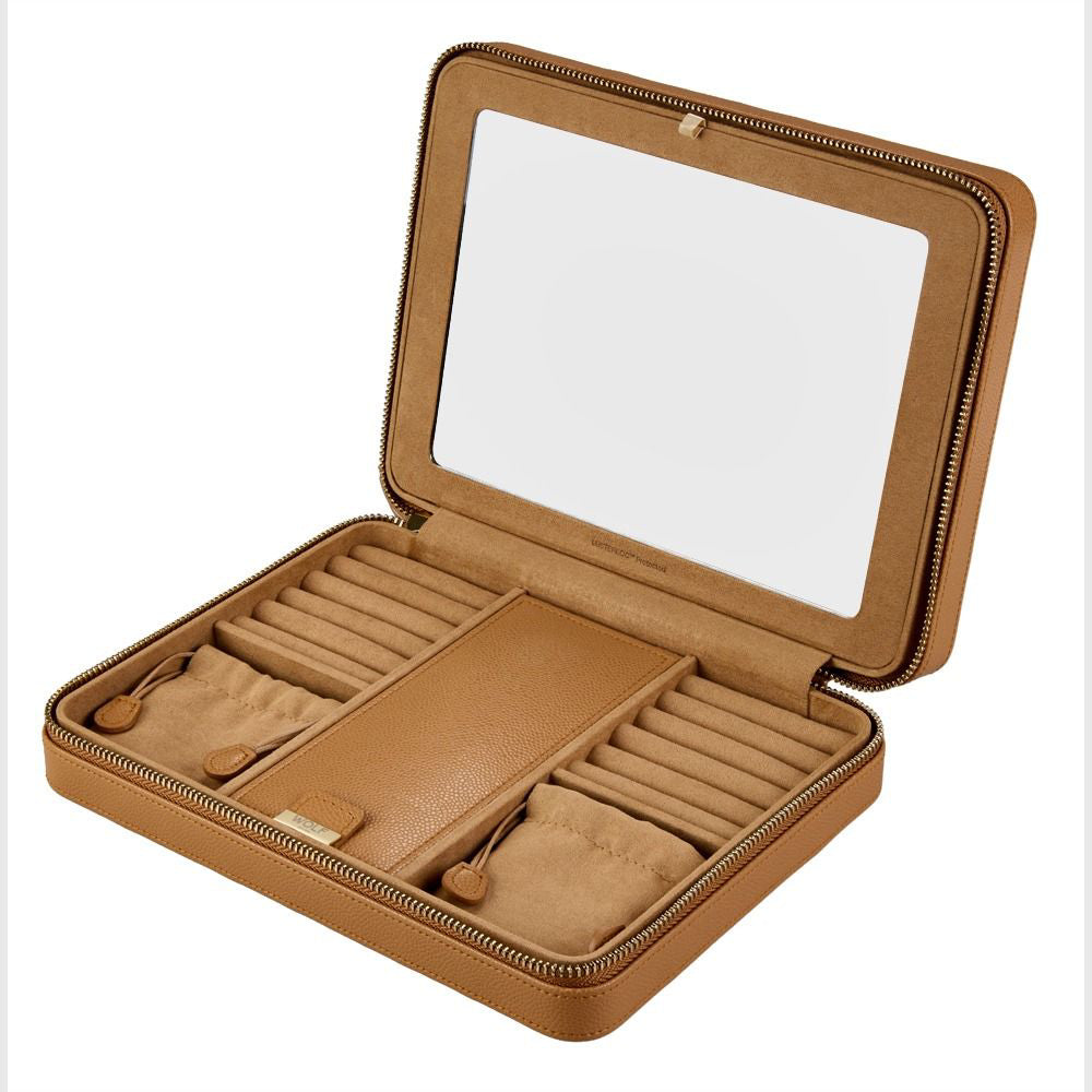 Wolf Lauren Large Zip Case - Caramel