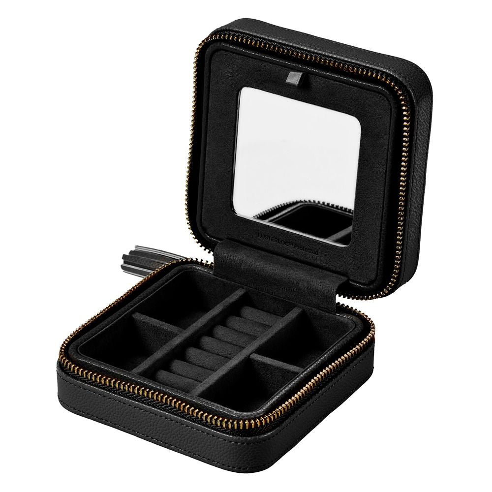 Wolf Lauren Zip Travel Case - Black
