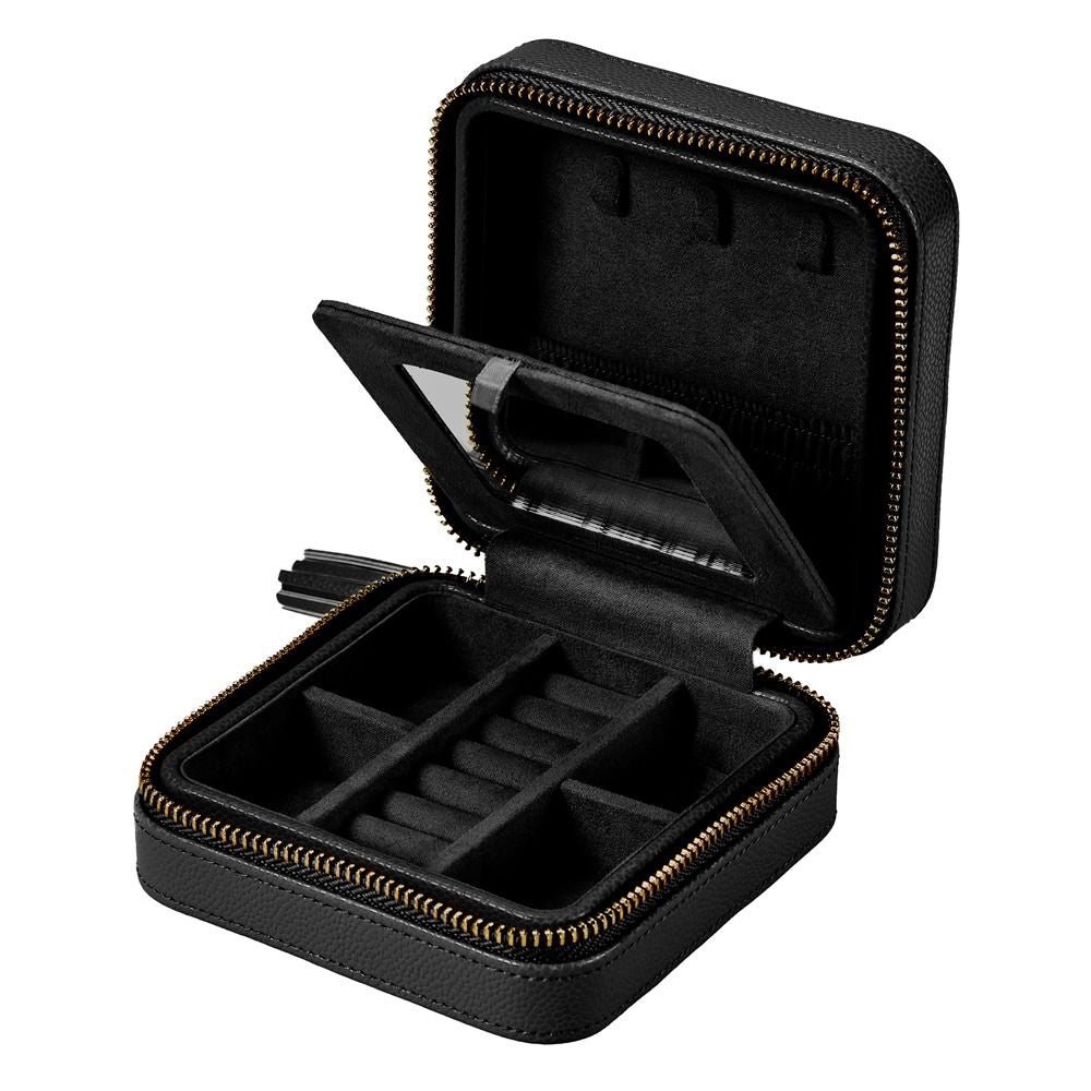 Wolf Lauren Zip Travel Case - Black