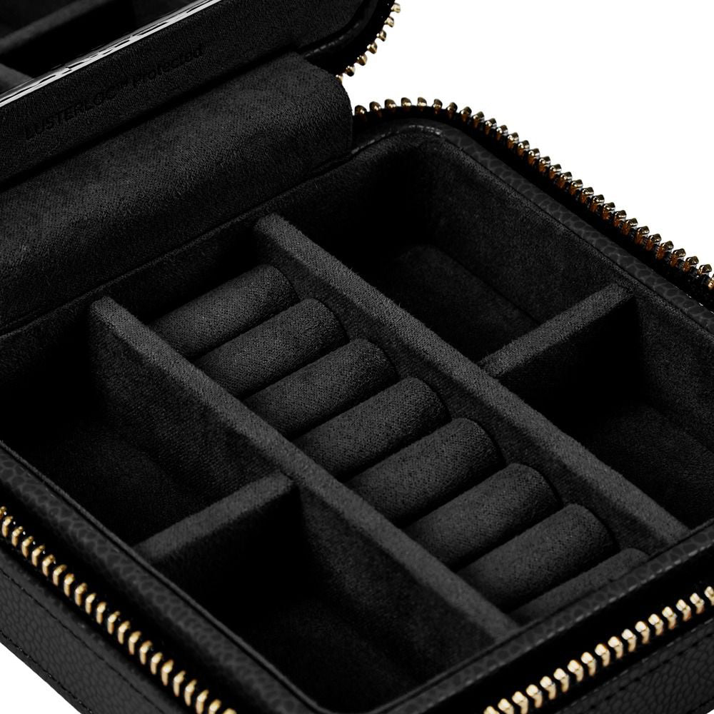 Wolf Lauren Zip Travel Case - Black