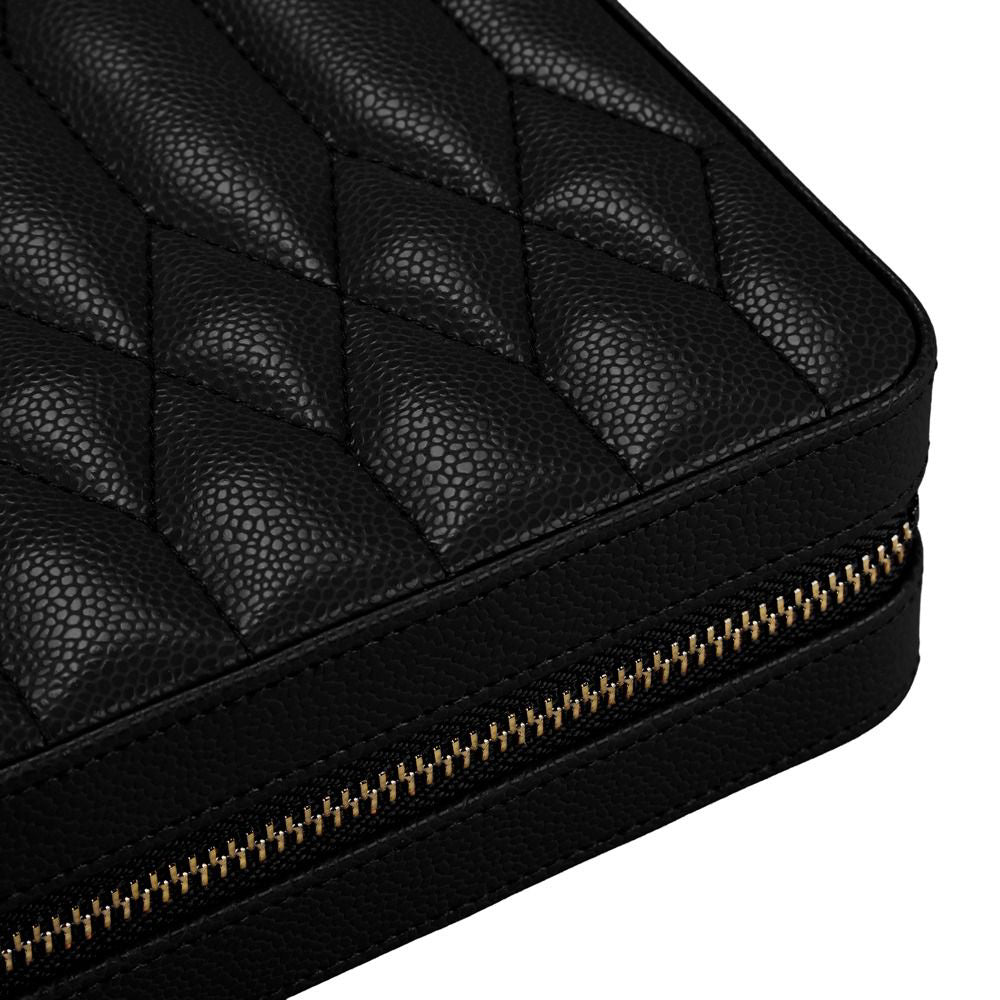 Wolf Lauren Zip Travel Case - Black