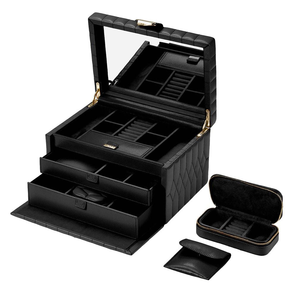 Wolf Lauren Medium Jewelry Box - Black