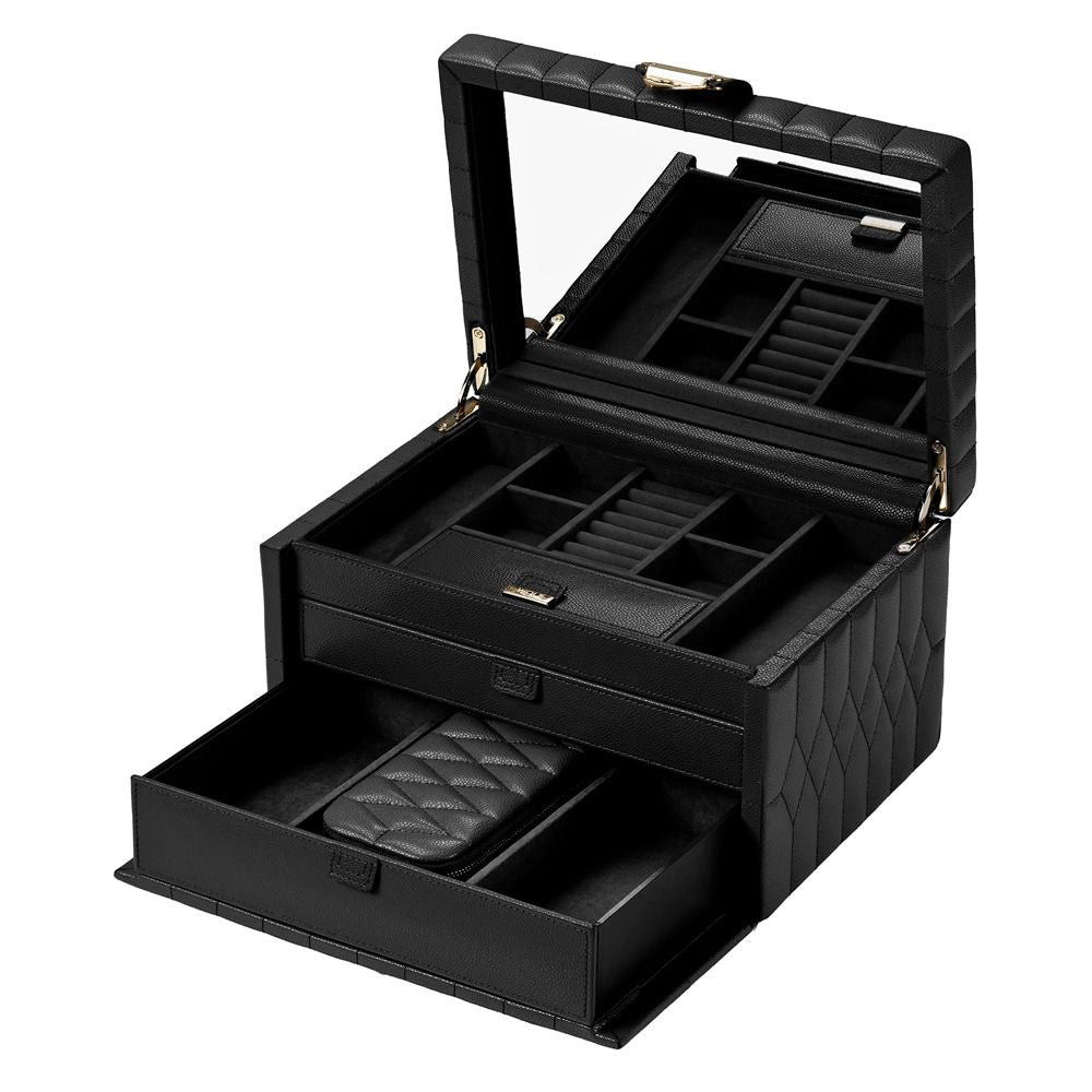Wolf Lauren Medium Jewelry Box - Black