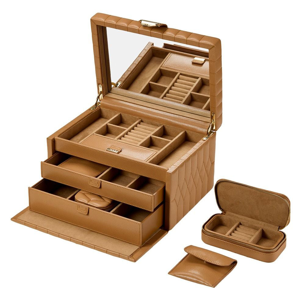 Wolf Lauren Medium Jewelry Box - Caramel