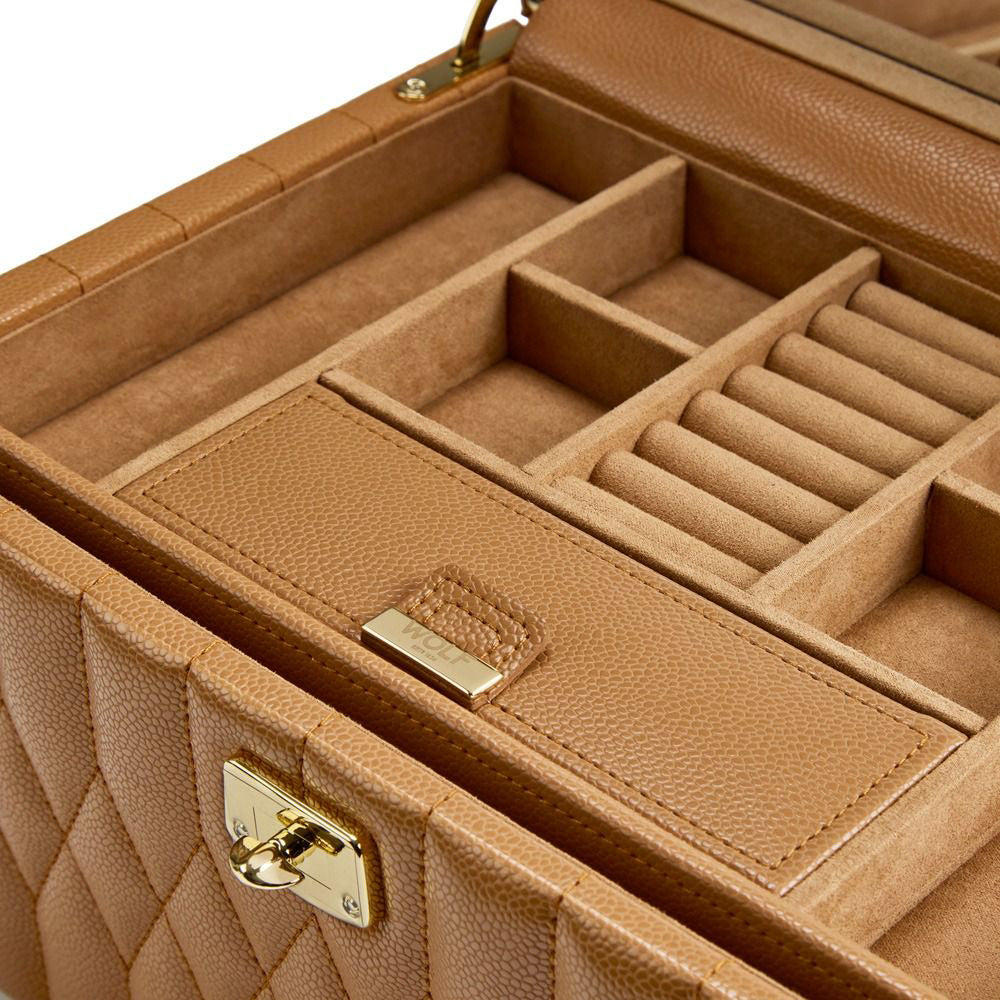 Wolf Lauren Medium Jewelry Box - Caramel