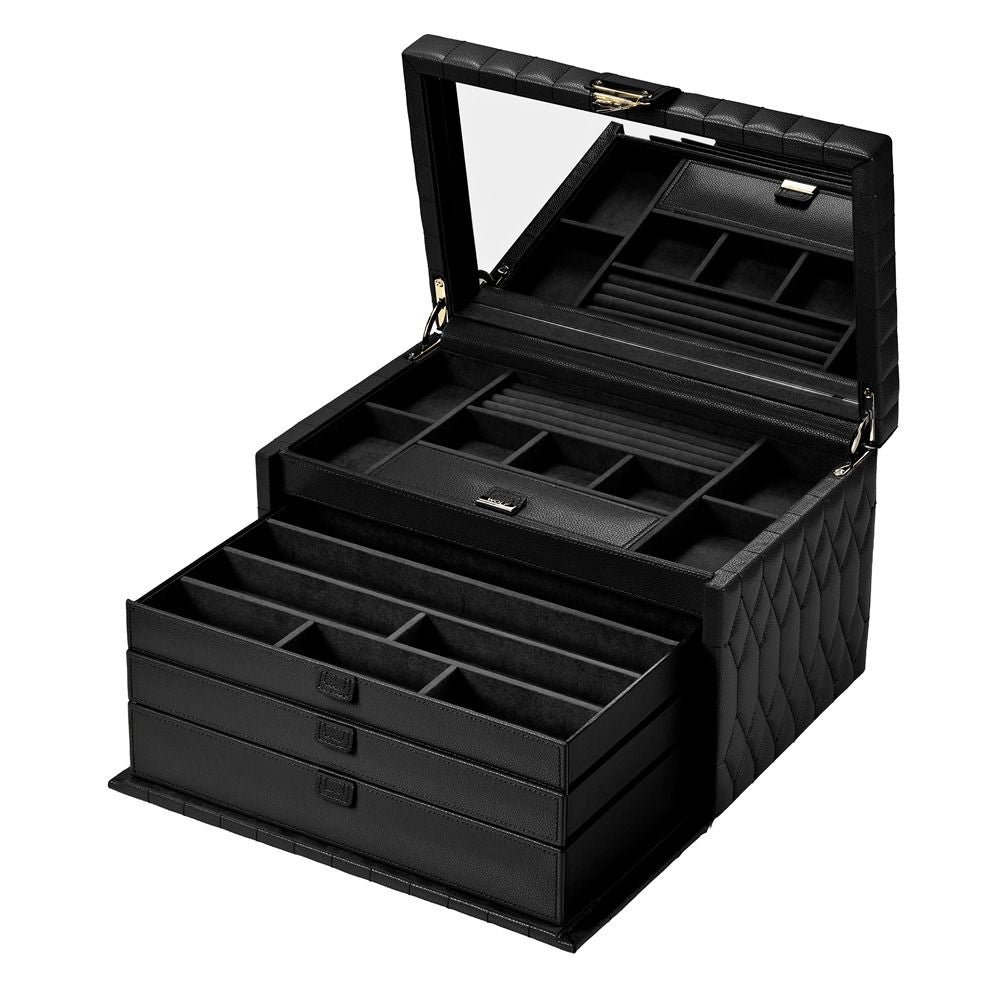 Wolf Lauren Large Jewelry Box - Black