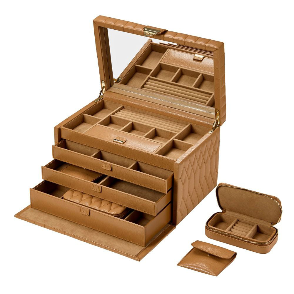 Wolf Lauren Large Jewelry Box - Caramel