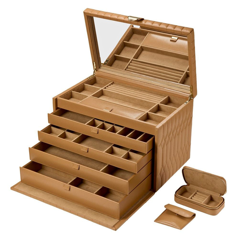 Wolf Lauren Extra Large Jewelry Box - Caramel