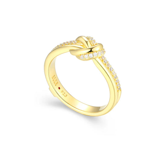 Elle "Unity" Gold-Tone Knot Ring