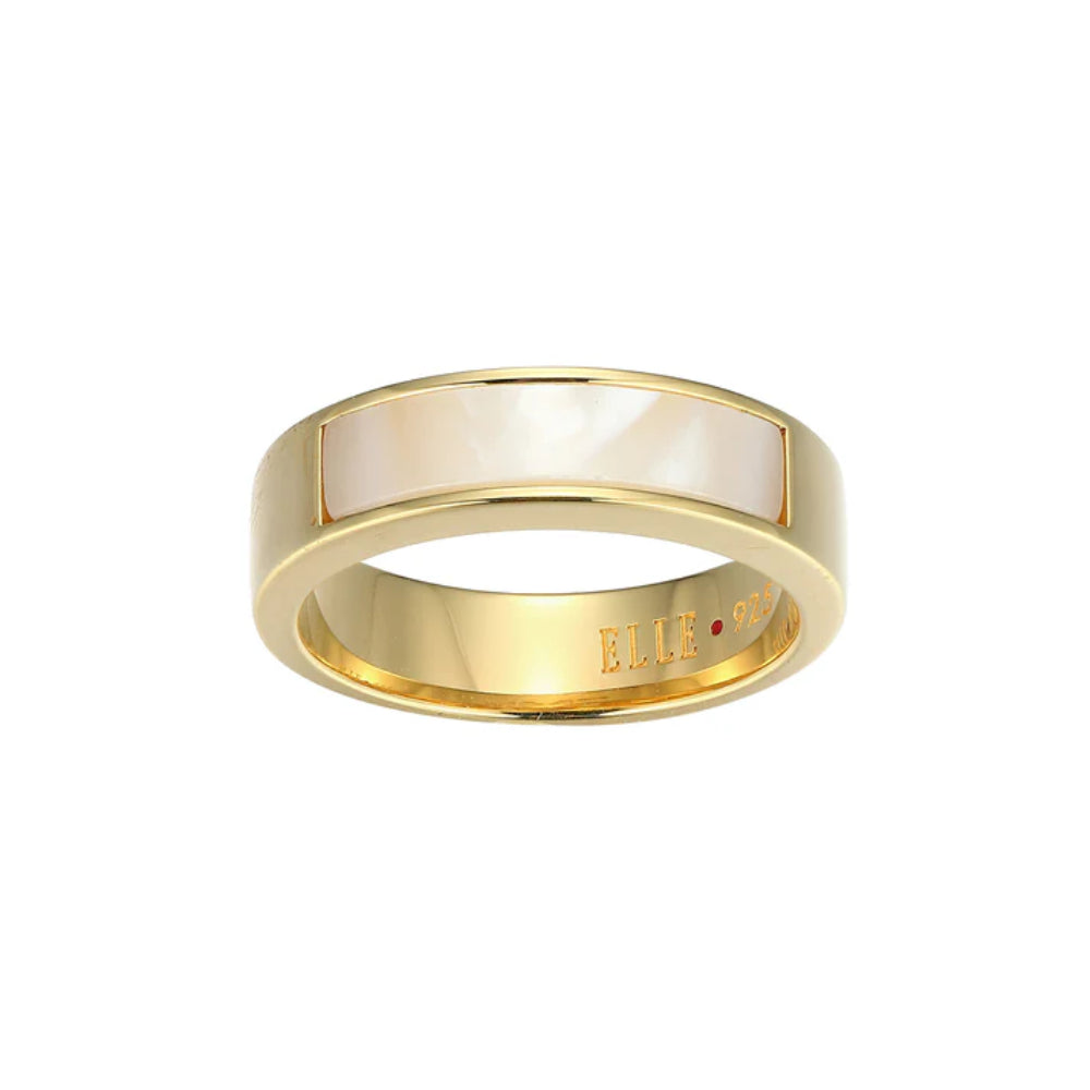 Elle Vera Mother-of-Pearl Inlay Ring