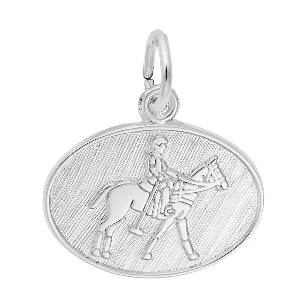 3521 Polo Oval Disc Charm