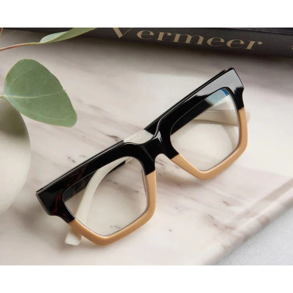 Peepers by PeeperSpecs Take a Bow - Black/Tan Reading Glasses
