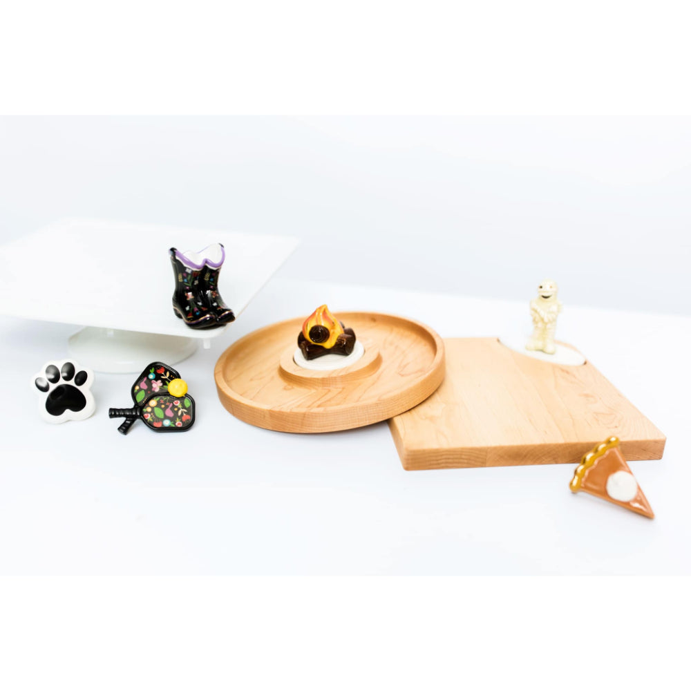 Nora Fleming Maple Cheese Board