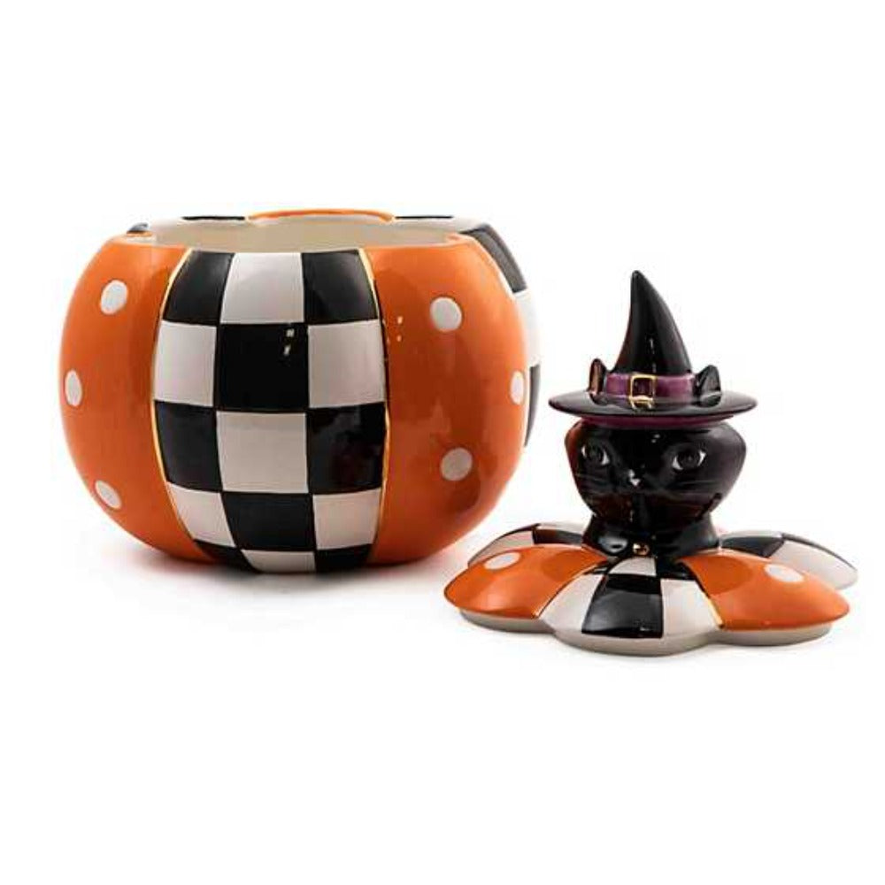 MacKenzie-Childs Black Cat Lidded Pumpkin Dish – Smyth Jewelers