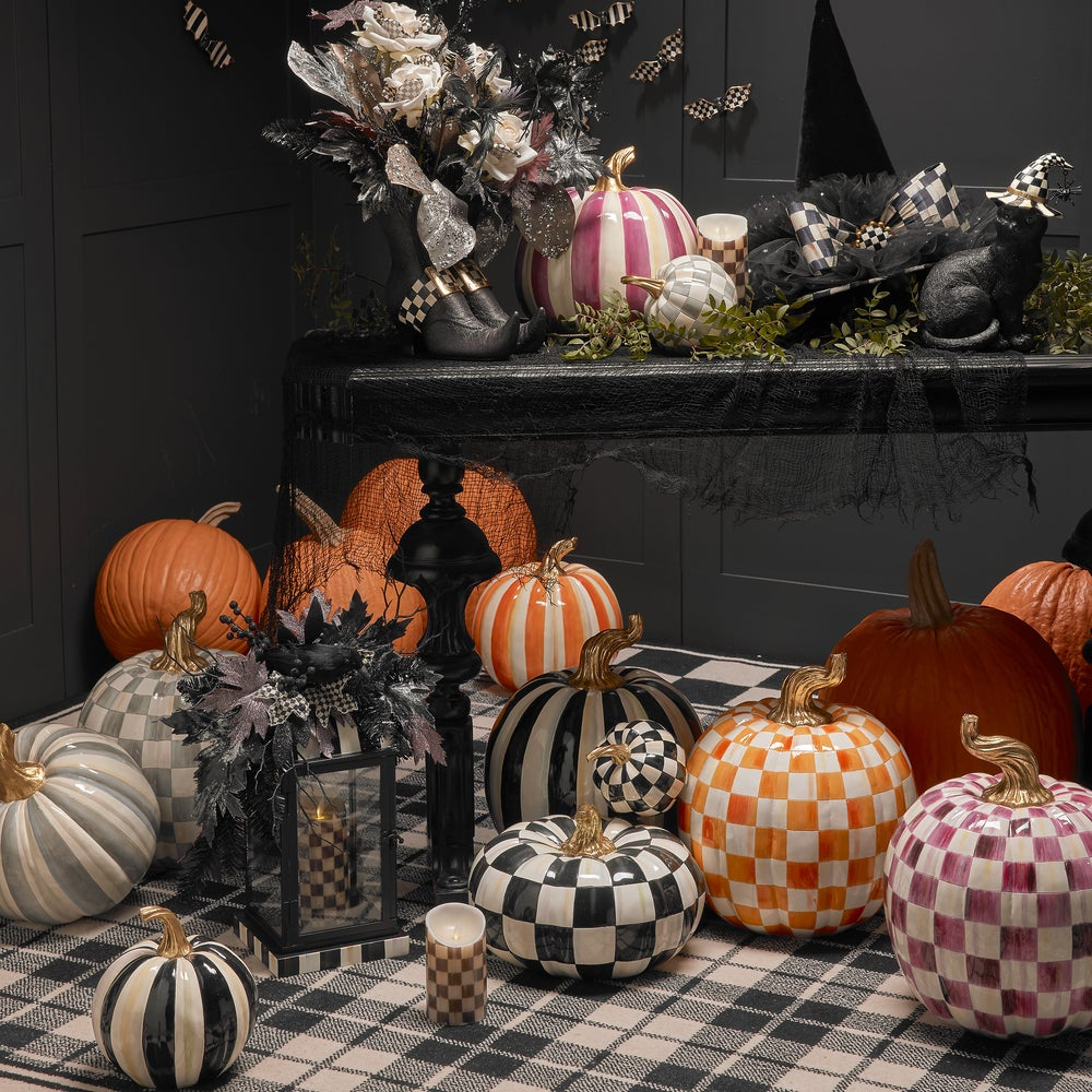 MacKenzie-Childs Courtly Check Glossy Pumpkin - Mini – Smyth Jewelers