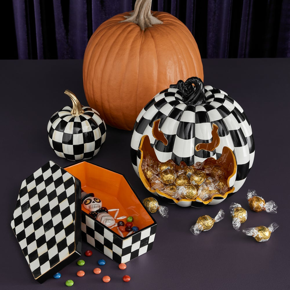 MacKenzie-Childs Courtly Check Glossy Pumpkin - Mini – Smyth Jewelers