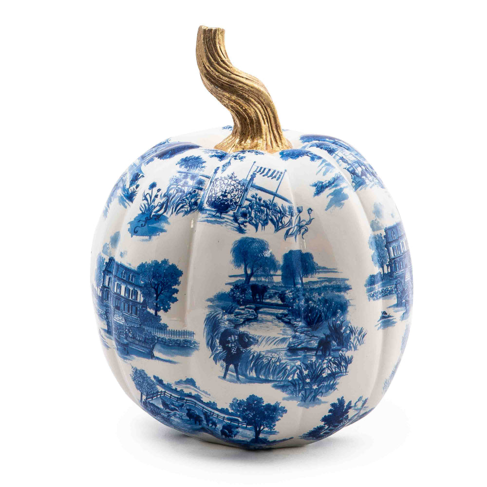 MacKenzie-Childs Royal Toile Pumpkin - Small