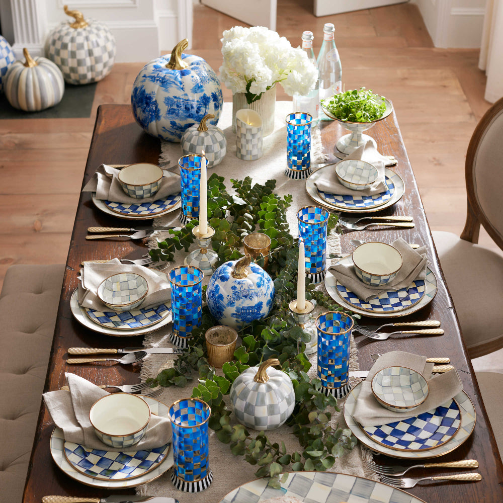 MacKenzie-Childs Royal Toile Pumpkin - Small