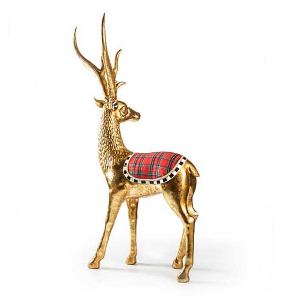 MacKenzie-Childs Tartastic Tabletop Stag *In Store Pickup Only*
