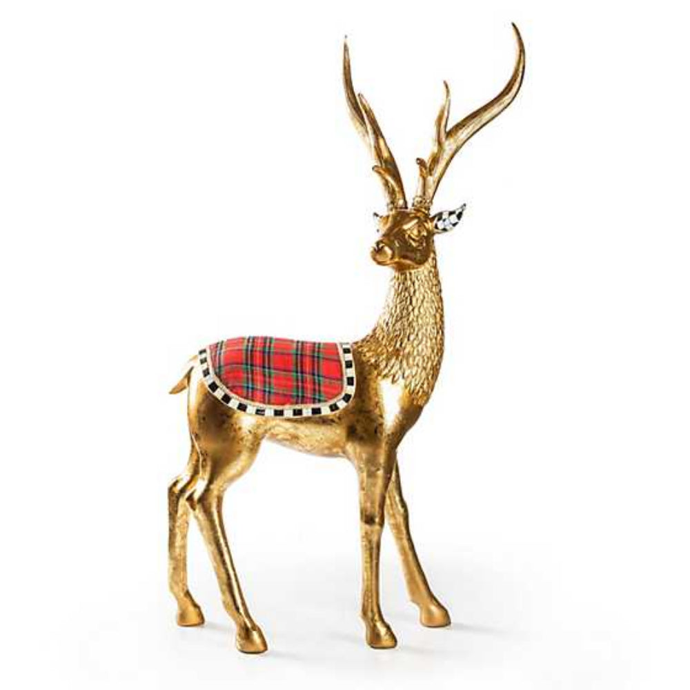 MacKenzie-Childs Tartastic Tabletop Stag *In Store Pickup Only*
