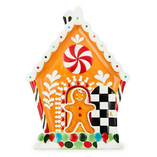 MacKenzie-Childs Bake Shop Gingerbread House Cookie Plate