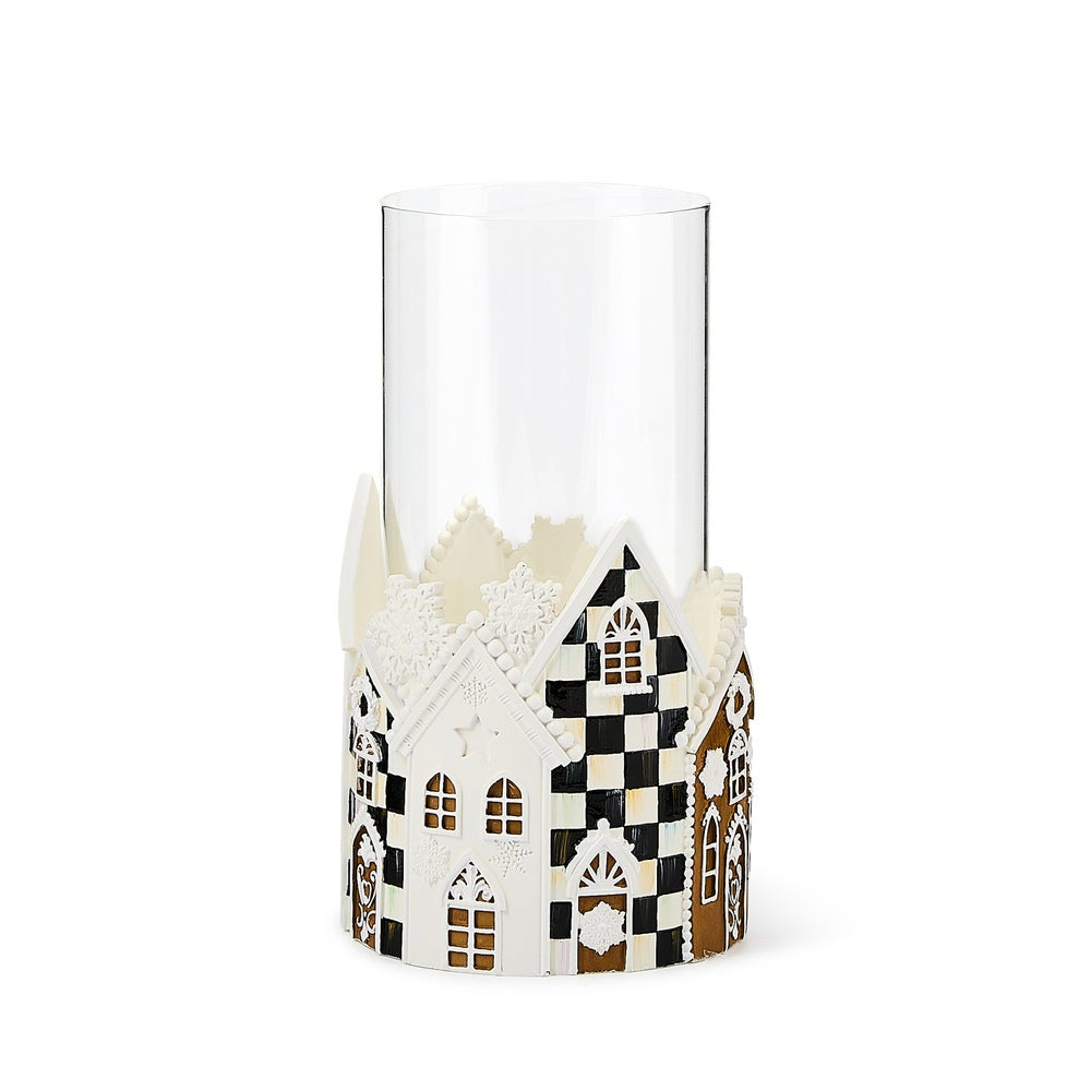 MacKenzie-Childs Gingerbread Village Pillar Candle Holder