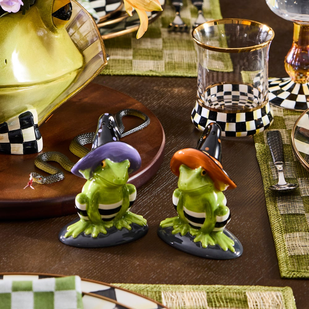 MacKenzie-Childs Halloween Fergal Salt & Pepper Set