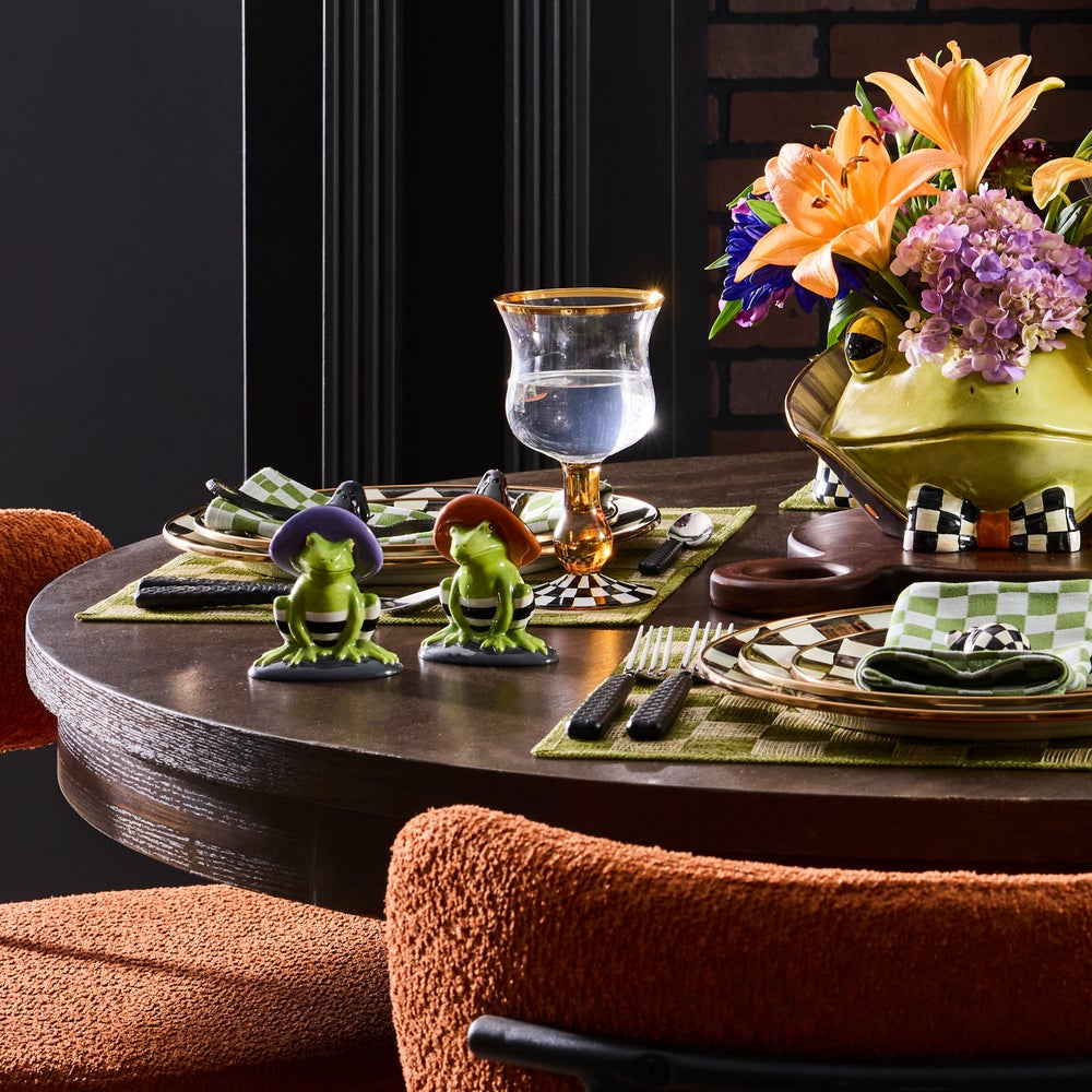 MacKenzie-Childs Halloween Fergal Salt & Pepper Set