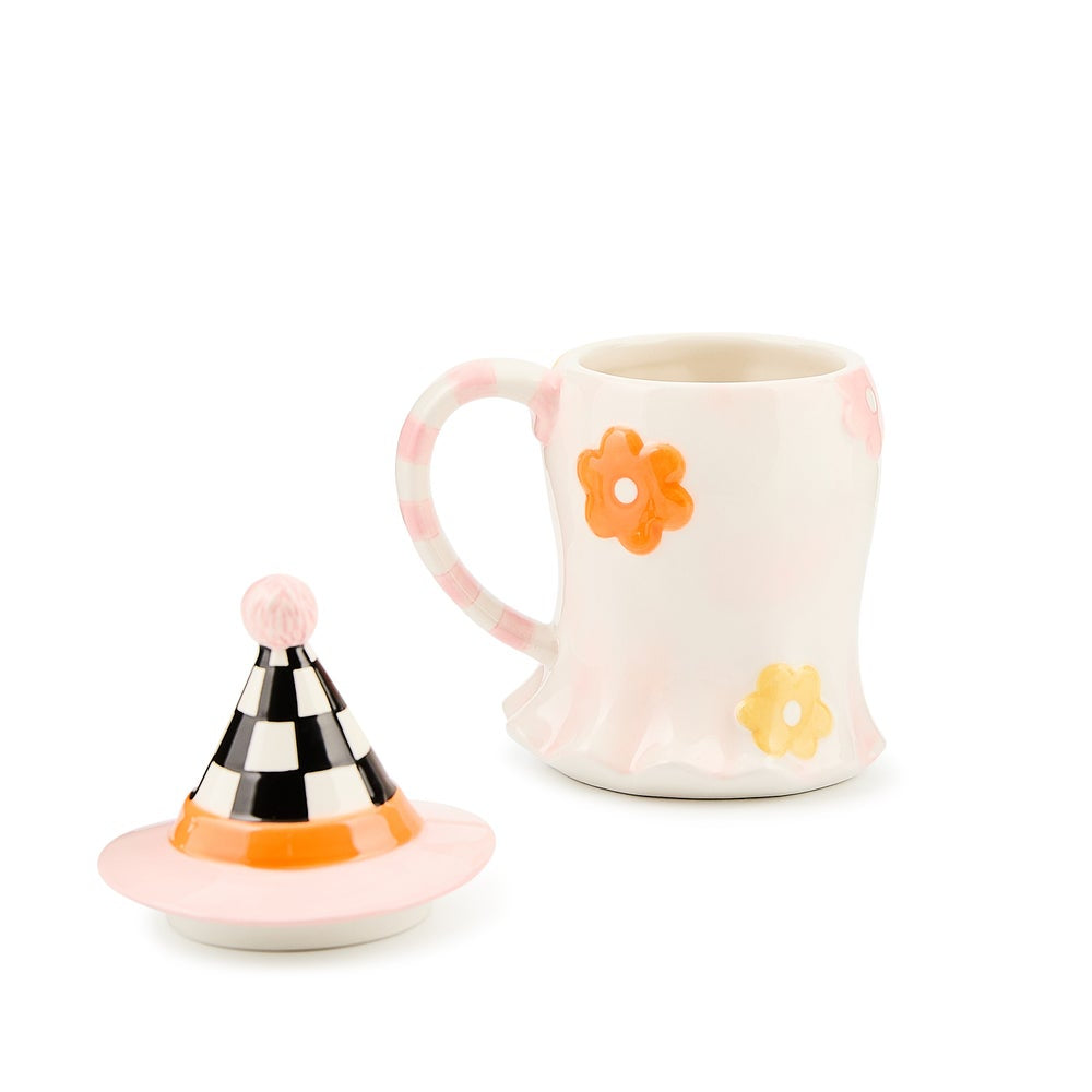 MacKenzie-Childs Hocus Pocus Ceramic Lidded Mug