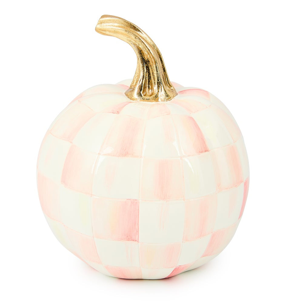 MacKenzie-Childs Rosy Check Pumpkin