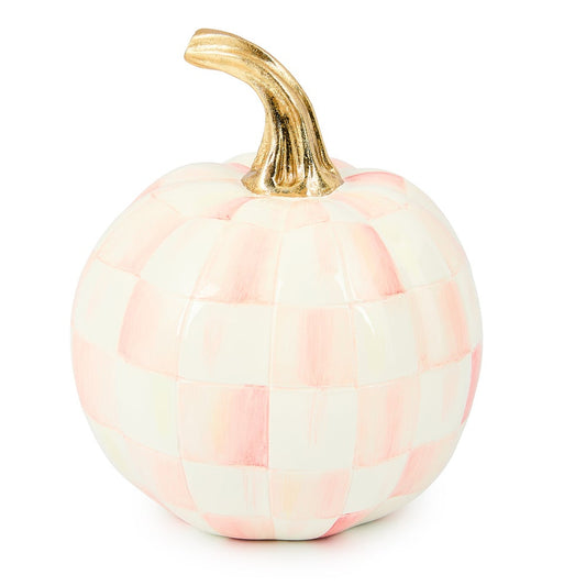 MacKenzie-Childs Rosy Check Pumpkin