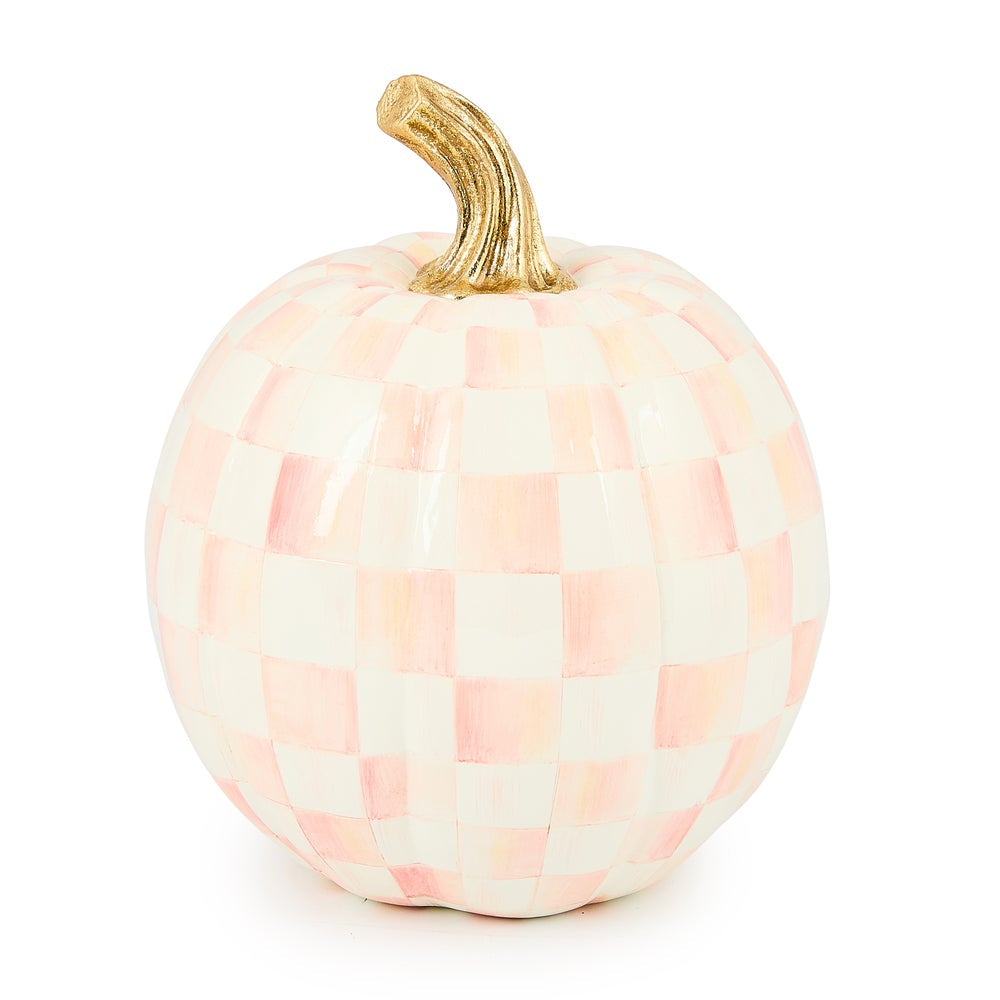 MacKenzie-Childs Rosy Check Pumpkin