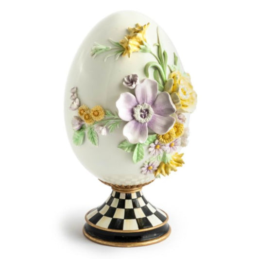 MacKenzie-Childs Botany Pedestal Egg