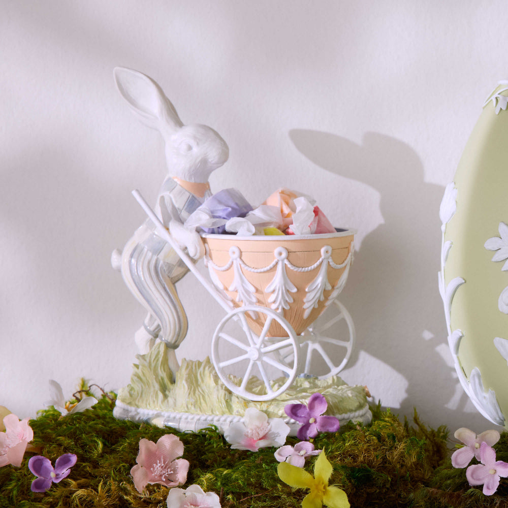 MacKenzie-Childs Cameo Bunny with Cart