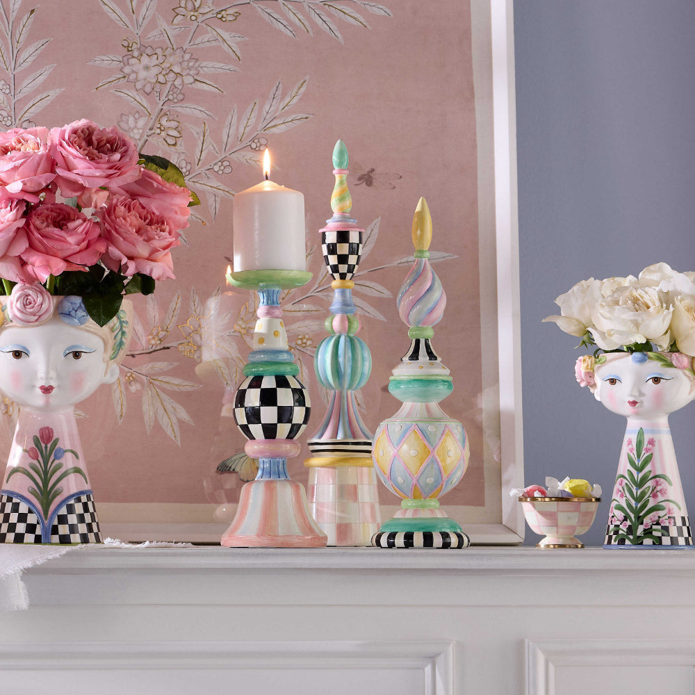 MacKenzie-Childs Rosy Meadow Short Finial