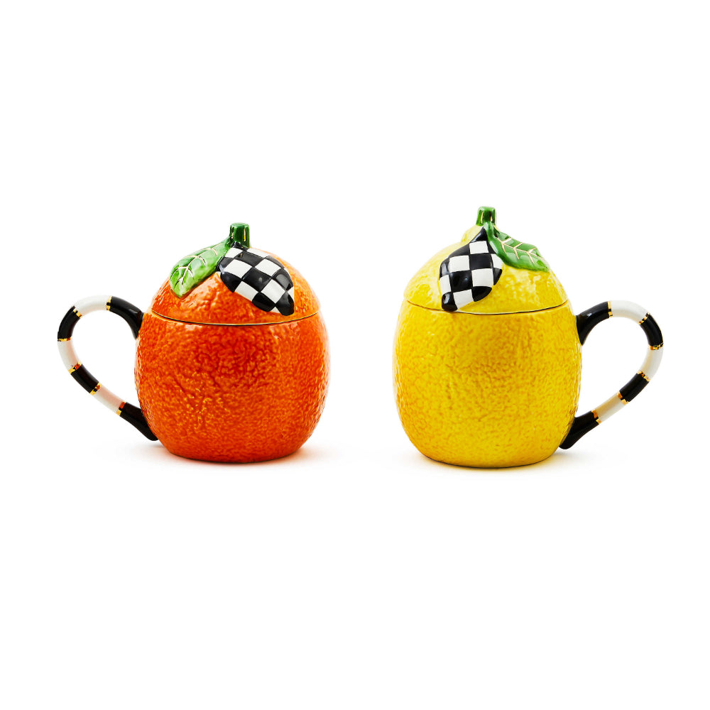 MacKenzie-Childs Tutti Frutti Lidded Mugs- Set of 2 – Smyth Jewelers