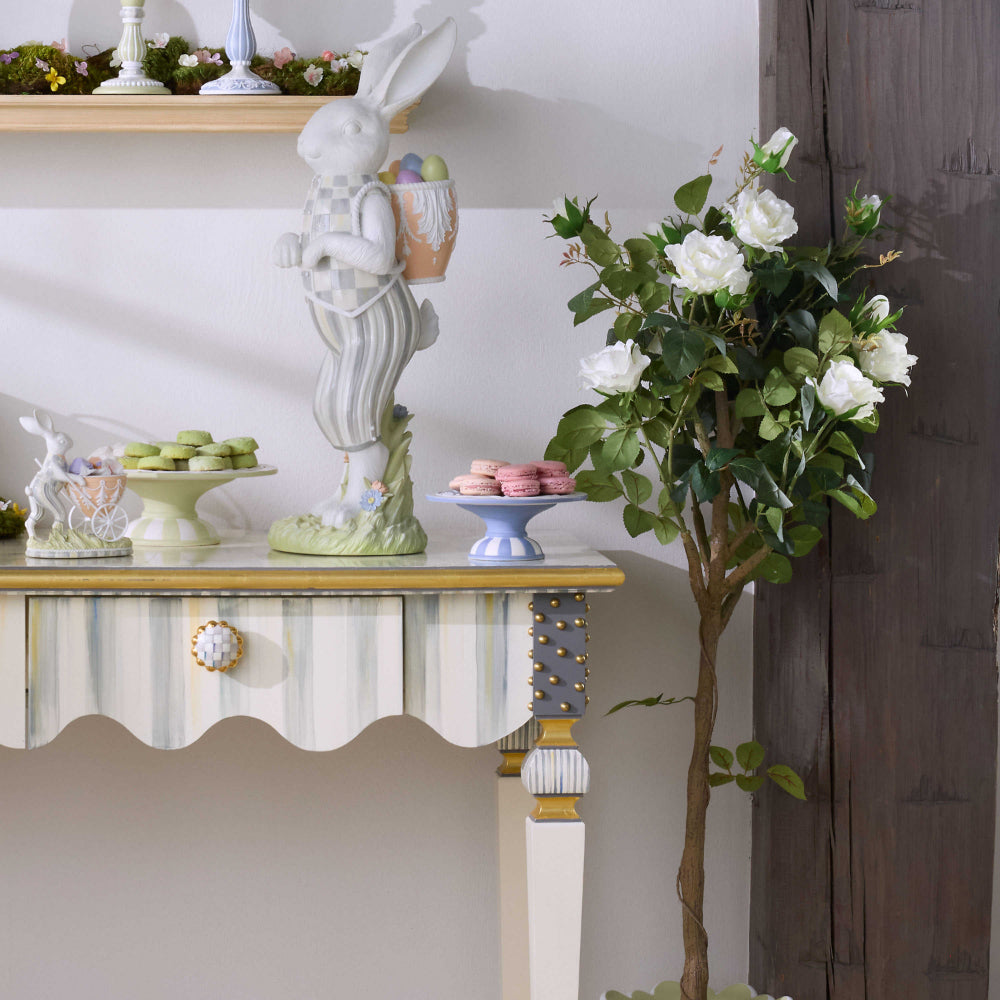 MacKenzie-Childs Cameo Small Pedestal Platter