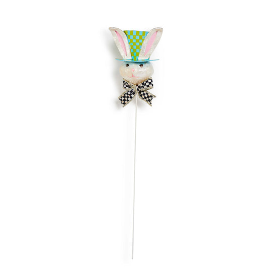 MacKenzie-Childs Calico Top Hat Rabbit Pick