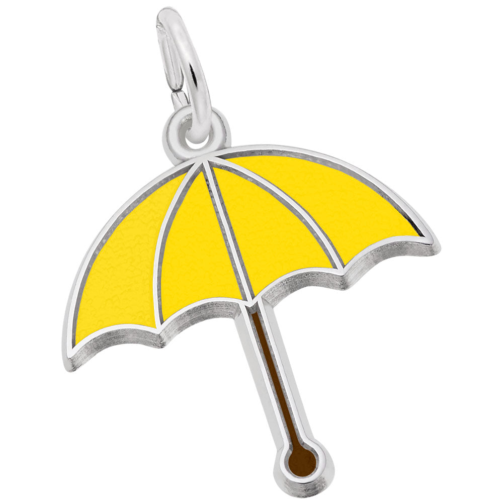 Sterling Silver Painted Umbrella Charm